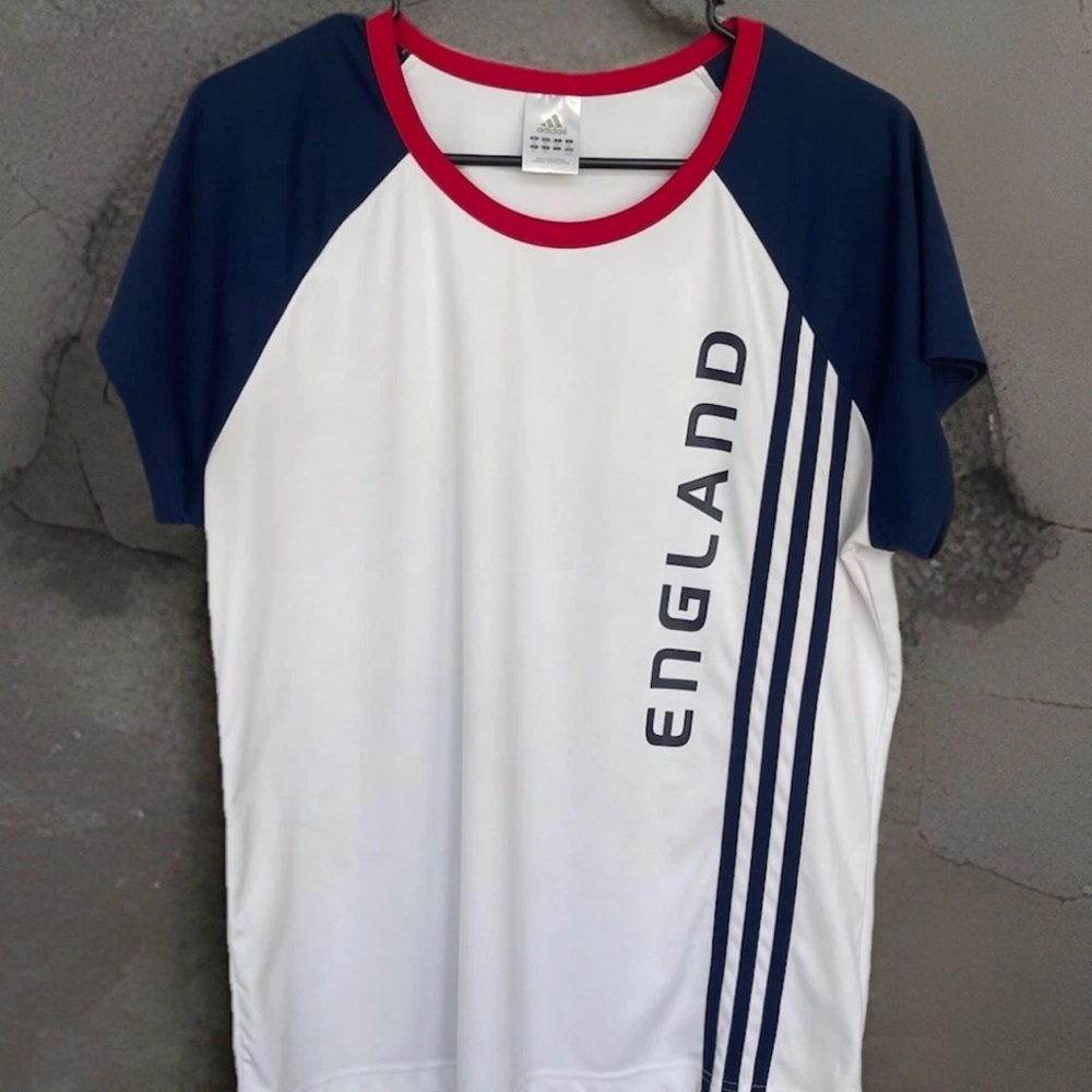 Vntg-Adidas England Soccer Jersey 07-08 XL White Authentic officially license